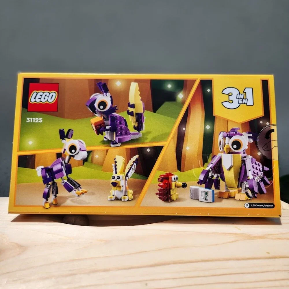 NEW LEGO 31125 Creator 3 in 1 OWL SQUIRREL RABBIT Fantasy Forest Creatures Woodl - Picture 11 of 15